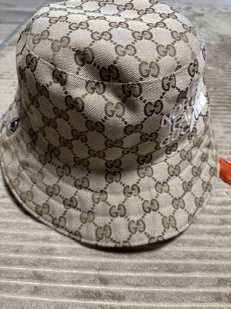 GUCCI ×THE NORTH FACE リバーシブルハット Gucci North Face Reversible Bucket Hat Black Size S 57cm