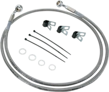 Drag Specialties Extended Front Brake Line Kit 48 1/4 in. Clear #1741-2832