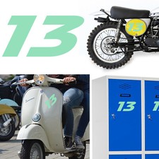 Number 13 v2 Racing Sticker Vinyl