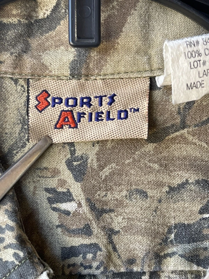 Sports Afield Vintage 90s Realtree Camoflage Hunting Button-Up Shirt Mens Large - Image 2 of 4