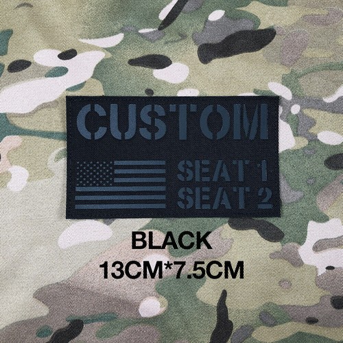 15cm Custom Logo Flag Name Tapes Laser Cut IR IFF Infrared Reflection Patch - Picture 33 of 35
