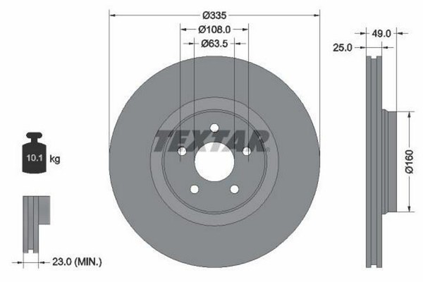 Bremsscheibe Ford P. Focus 2.0 12-18-image