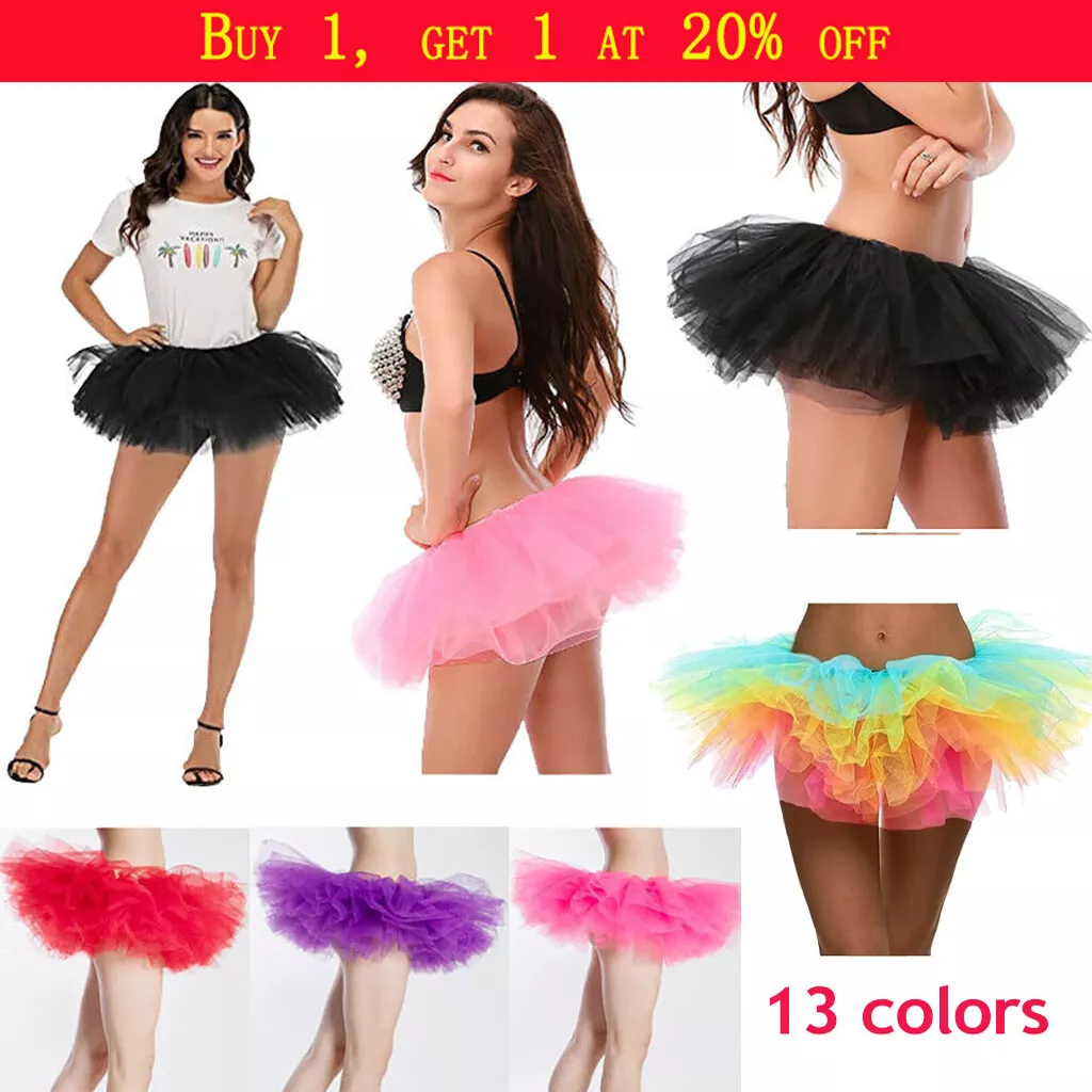 Women Pettiskirt Adult Sexy Skirt Lady Tutu Princess Party Nightclub Mini Dress