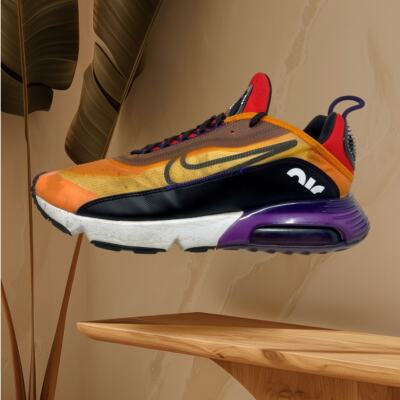 Nike Air Max 2090 Run Shoes BV9977-800 Mens Sz 13 Orange Black L.7.9