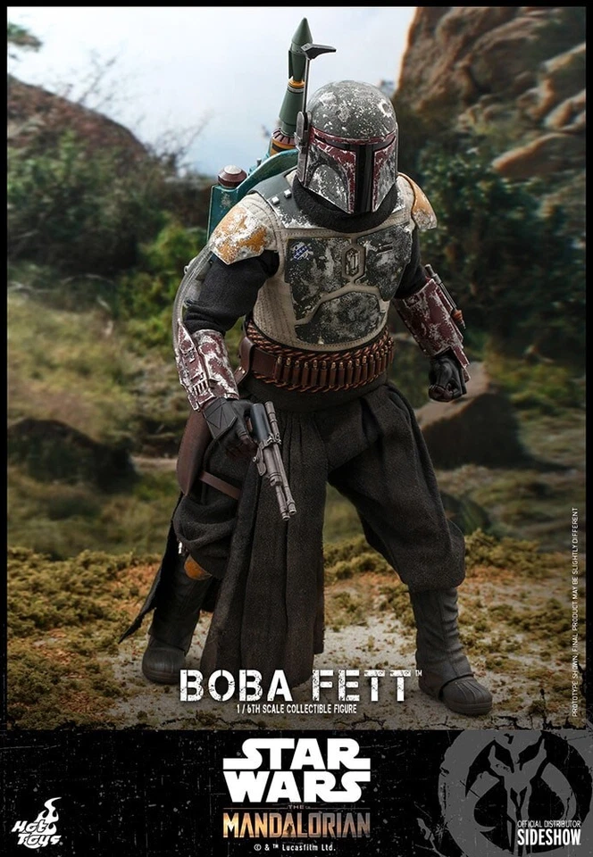 STAR WARS - The Mandalorian - Boba Fett 1/6 Action Figure 12" TMS033 Hot Toys - Image 3 of 4