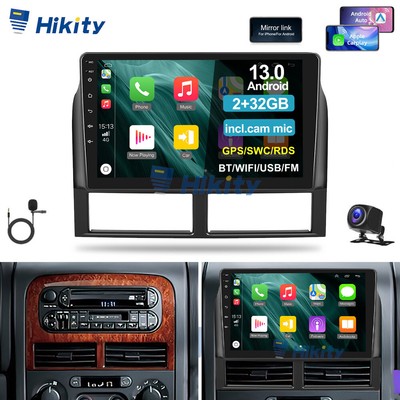 2+32G Carplay Android 13 Autoradio GPS SAT Navi BT Für Jeep Grand Cherokee WJ/WG