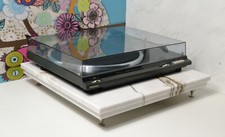 Calacatta Marble Isolation Platform with Spikes 18"x18"x1.5" Turntable Base