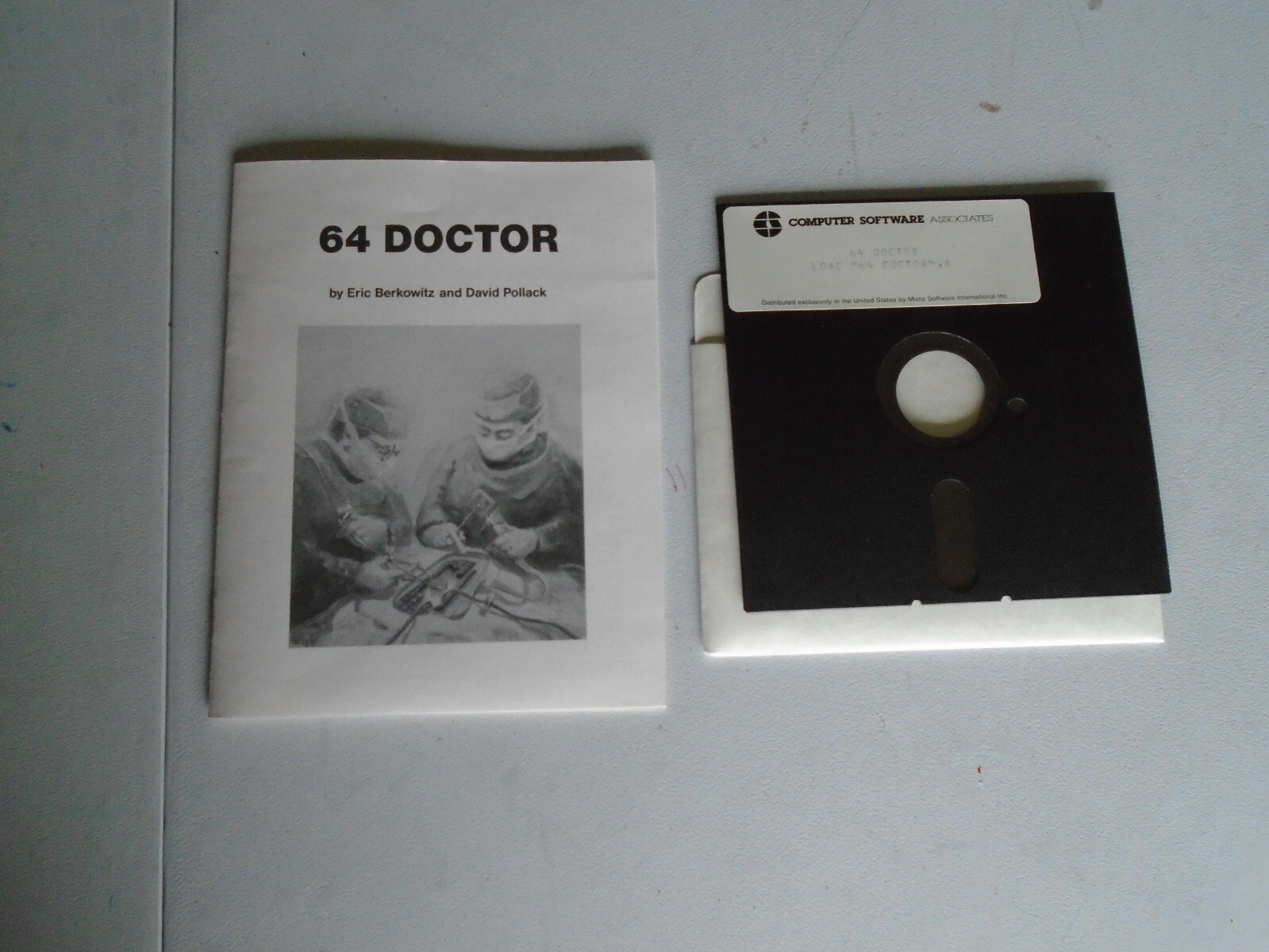 64 Doctor - Commodore Computer Software Associates Disc & Manual 1983 ...