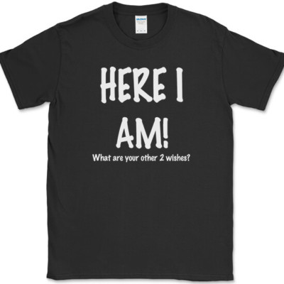 Here I Am What Are Your Other Two Wishes T-Shirt Funny Dating Humor Tee