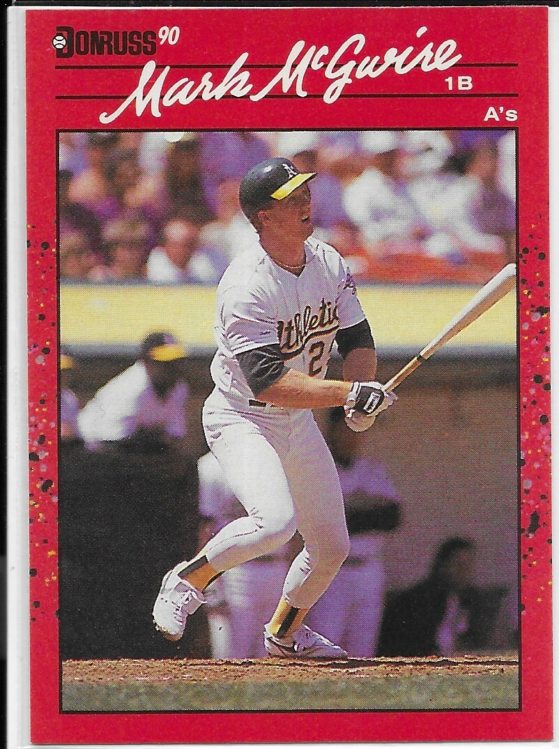 Donruss 90 Mark McGwire #185 Baseball Card Oakland A's | eBay