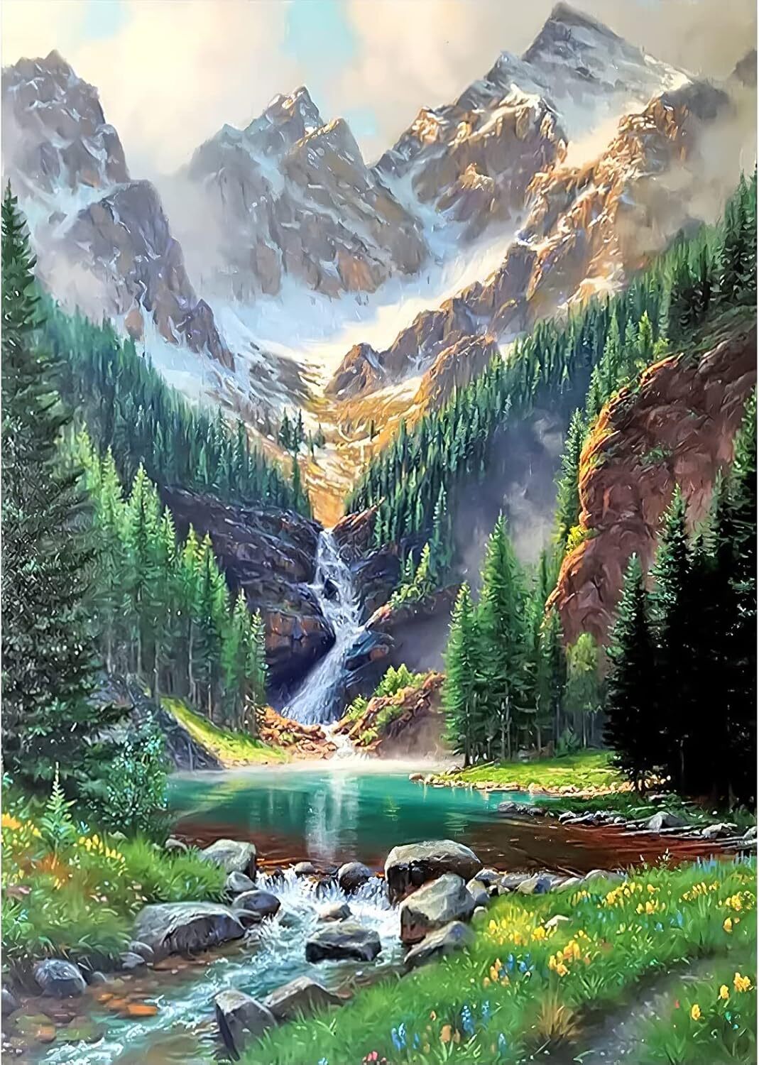 QENSPE 5D Diamond Painting Kits Landscape Diamond Art Kits for Adults ...