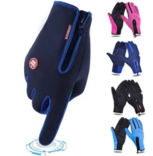 Men Waterproof Windproof Touch Screen Warm Winter Gloves for Cold Weather Mitten
