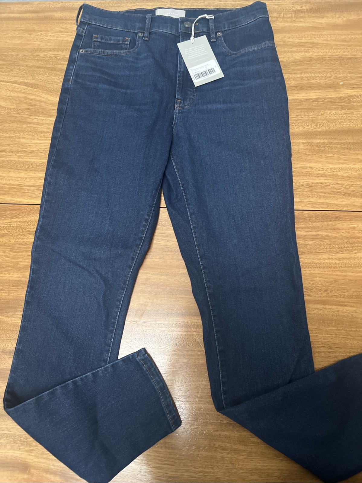 Everlane Jeans Womens 30 Tall Blue High Rise Skinny Dark Wash Casual Stretch