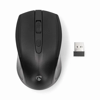 Nedis Souris sans Fil Ambidextre 4 Boutons avec DPI Réglable Noir - Photo 1/4