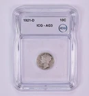 1921-D Mercury Dime AG3 ICG Lowball *1799