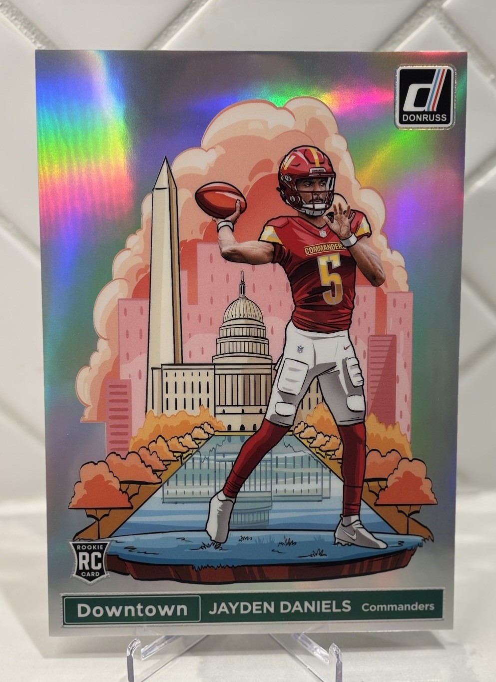 2024 Panini Donruss - Oversized Downtown! Jayden Daniels (RC) In Top Loader