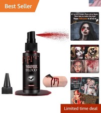 Halloween Fake Blood Spray, Washable Fake Blood Makeup, Halloween Realistic F...