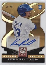 2014 Donruss Elite Signatures Status Gold Die-Cut 30/49 Kevin Pillar Auto q3x