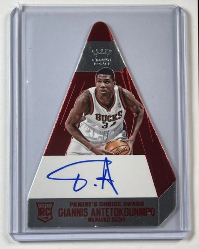 GIANNIS ANTETOKOUNMPO 2013 PANINI PREFERRED 116 CRITICALLY ACCLAIMED AUTO /60 RC