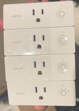 WeMo, Lott Of 4, WiFi Enabled Mini Smart Plug White F7C063