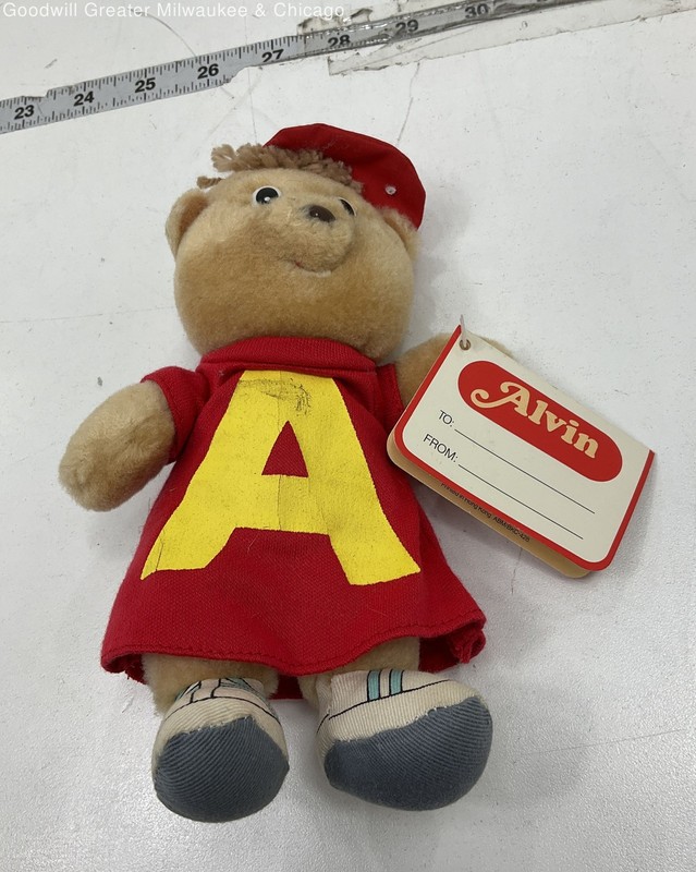 Vintage Burger King Alvin and The Chipmunks Alvin Plush Toy w/ Tag