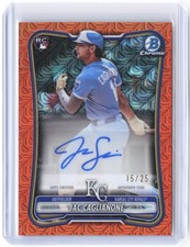 2026 Bowman Jac Caglianone #RMA-JC Rookie Auto Orange Mojo Refractor 15/25 RC