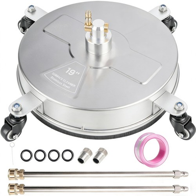 #ad 19quot; Pressure Washer Surface Cleaner with 4 Wheels Stainless Steel Power Wash... $104.99