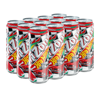 24x Cans AriZona x Hot Wheels Watermelon Drift Black & White Iced