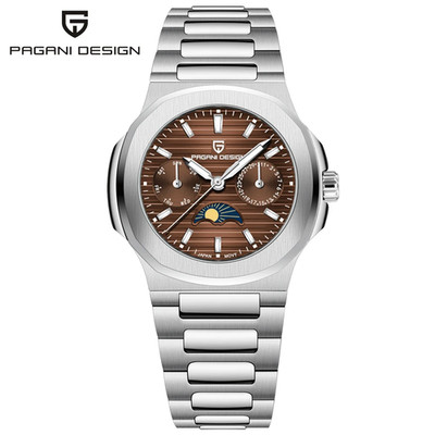 PAGANI DESIGN PD-1786 Women's Quartz Watch Sapphire Crystal Date Stainless Steel