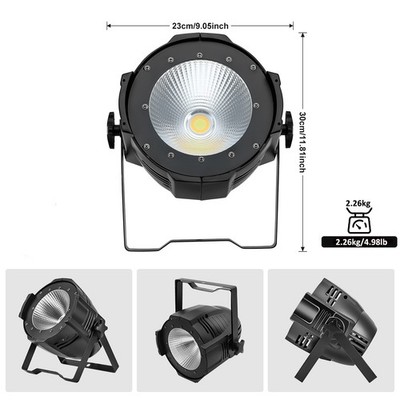 100W COB LED Par Light DMX Stage Audience Blinder Lighting Warm Cool White Party
