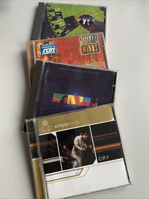 4 CD Simple Minds Sammlung - Street Fighting Years + Cry + Real Life + Good News