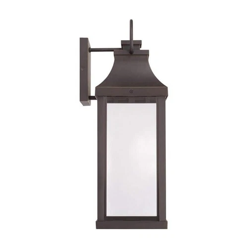Capital Lighting Bradford 21 in. Bronze Outdoor Wall Lantern Sconce w/ Glass - Picture 5 of 9