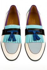 Gucci Limited Edition, Slip On, Multicolor Patent Leather Loafers- Size 43EU