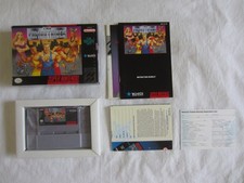 Combatribes (SNES) Super Nintendo CIB 100% Complete + Poster 1993 Technos RARE
