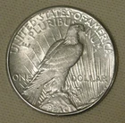 1923 S Peace Dollar 90% Silver US Coin Cleaned