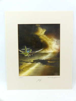 Claus Schobig Original Mischtechnik Faust I Auf dem Weg zur Walpurgisnacht 1982