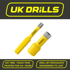 DIAMOND GLASS TILE DRILL BITS HEX/M14 PORCELAIN CERAMIC HOLE SAWS - INC SETS