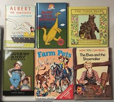 Childrens Books Lot (6) Raggedy Andy Farm Pets Syd Hoff Ex Condition Over Stock!