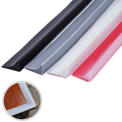 30-200cm Threshold Bathroom Kitchen Water Stopper Shower Barrier Sealing Strip