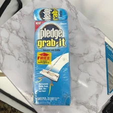 Pledge Grab It Sweeper & 10 Dry Disposable Cloths New Sealed Discontinued NIB