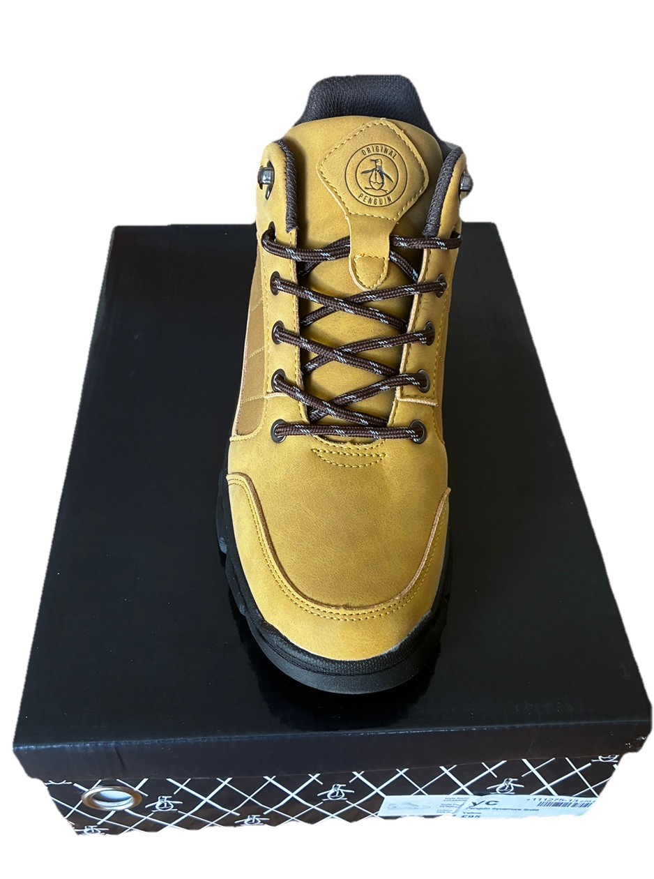 Original Penguin Mens Sycamore Rugged Hiker Boots Tan Size UK 11 (RRP£95) image 4