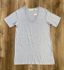 VICTORIA'S SECRET new Heather Blue 100 Cotton Gown Women's Size Medium M NWT 