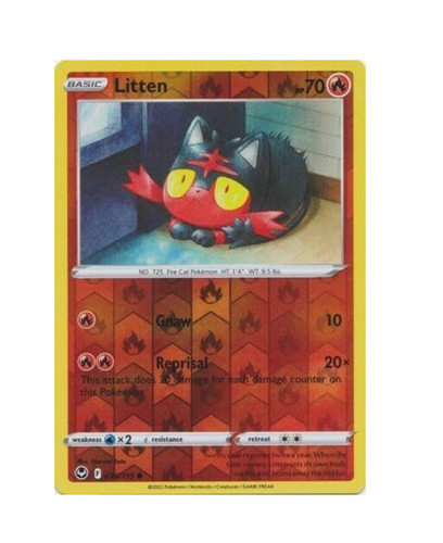 Litten - 030/195 - Reverse Holo  - Silver Tempest - Pokemon - NM/M