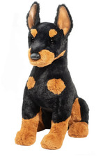 Douglas Toys Maverick DLux Doberman Plush Stuffed Animal Toy, 18"