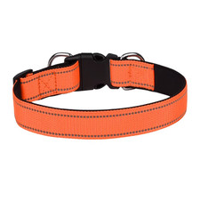 Reflective Dog Collar,Soft Neoprene Padded Breathable Nylon Pet Collar Adjustabl