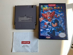 Mega Man 5 Nintendo NES Cartridge And Manual!