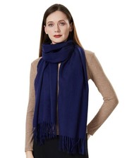 Womens Large Soft Wedding Evening Pashmina Shawls Wrap Scarfs Fashion Gift