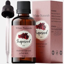 Grapeseed Oil 4 oz, 100 Pure, Natural  Cold-Pressed Grapeseed Oil - Ideal f...