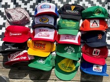 VTG Snapback Trucker Hat Lot 19 John Deere Mack NHRA Kenwood Kenworth Farm Seed