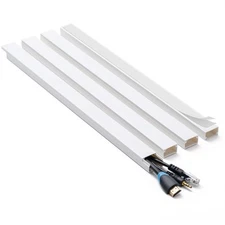 Cord Hider, 58In Cable Hider, Cord Covers for Wires on Wall, Paintable Cable Cov